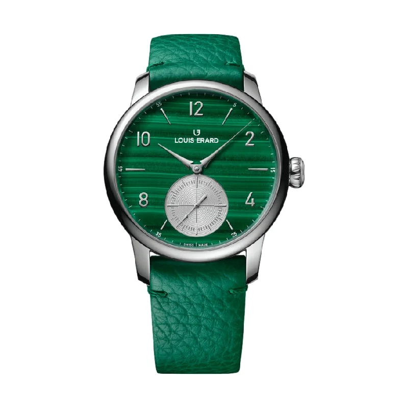 men's pilot watches with perpetual calendar design -Excellence Petite Seconde Malachite
