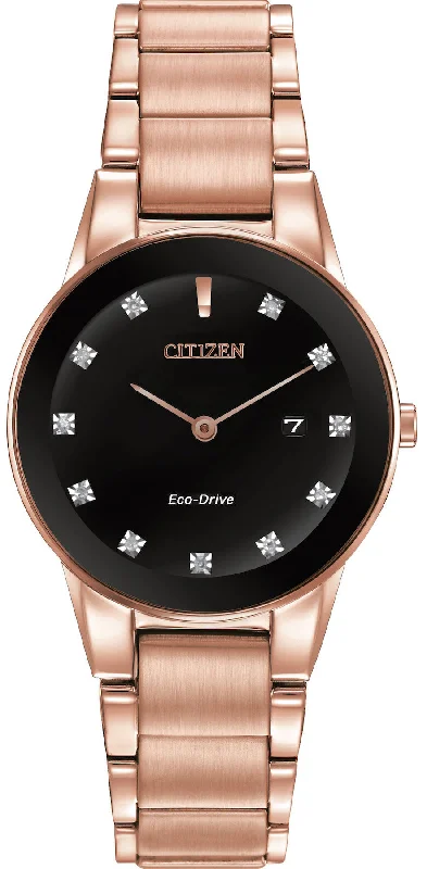 women's Citizen modern design watches -Citizen Axiom Eco Drive Ladies