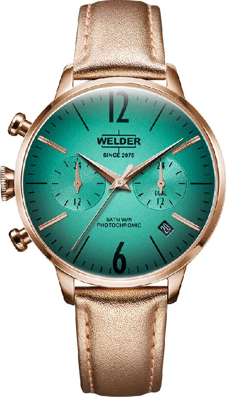 women's mechanical watches with magnetic-resistant design -Welder Watch Moody Dual Time women's mechanical watches with magnetic-resistant design -Welder Watch Moody Dual Time