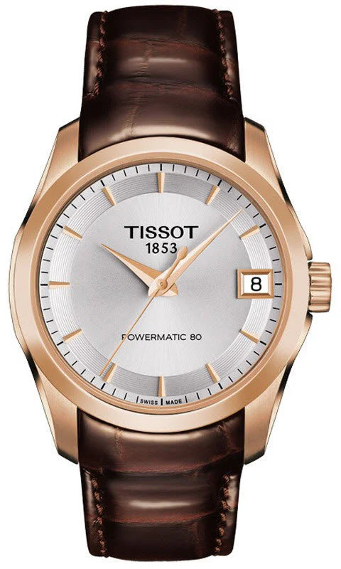 women's Tissot with leather straps -Tissot Watch Couturier