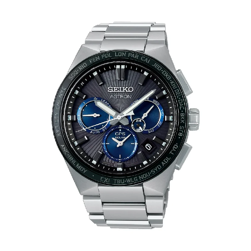 men's Seiko dual time zone watches -SEIKO ASTRON SSH119J1 "SUNRAY DARK NIGHT" GPS SOLAR 5X53 DUAL-TIME MEN WATCH men's Seiko dual time zone watches -SEIKO ASTRON SSH119J1 "SUNRAY DARK NIGHT" GPS SOLAR 5X53 DUAL-TIME MEN WATCH