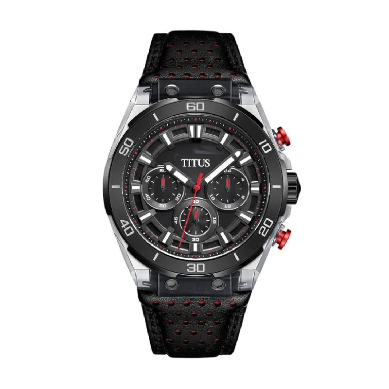 men's digital watches with special edition style design -SOLVIL ET TITUS MODERNIST W06-03285-001 CHRONOGRAPH QUARTZ MEN WATCH
