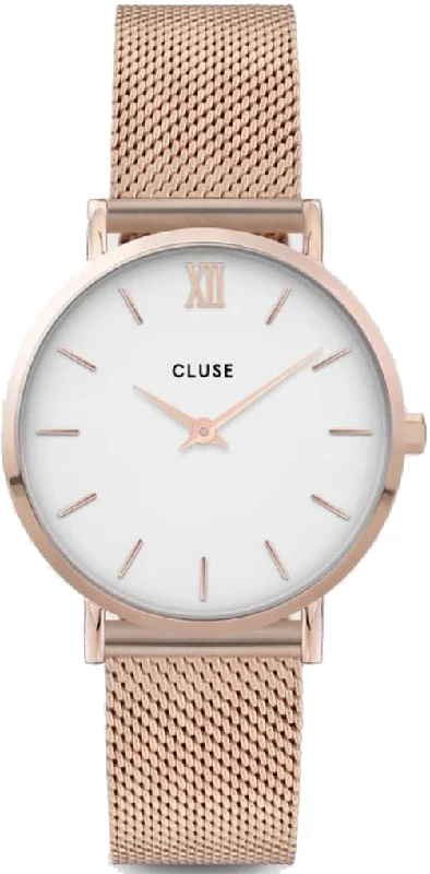 women's mechanical watches with self-winding display -Cluse Minuit Ladies