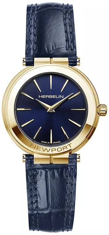 women's mechanical watches with 24-hour design -Herbelin Newport Slim