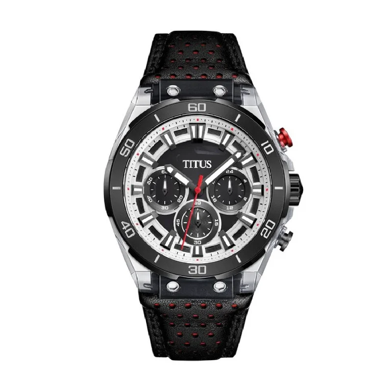 men's digital watches with personalized engraving style design -SOLVIL ET TITUS MODERNIST W06-03285-009 CHRONOGRAPH QUARTZ MEN WATCH