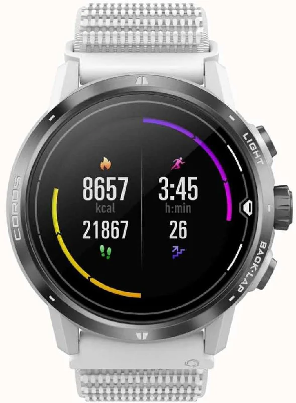 Smart Watches for Mens Text Messaging-Coros Watch Apex Pro Premium Multisport GPS White
