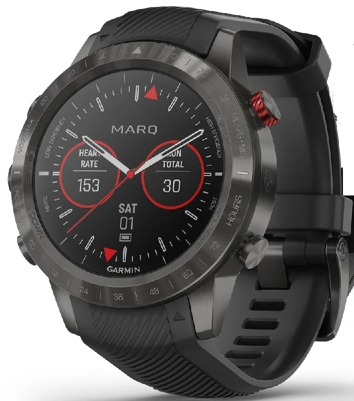 Mens Smart Watch Edition-Garmin MARQ Watch Athlete Performance Edition Includes HRM Pro Chest Strap