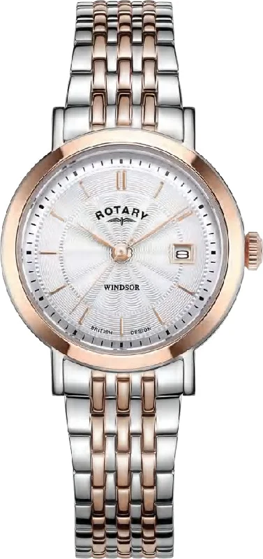 women's Rotary date magnifier watches -Rotary Windsor Ladies