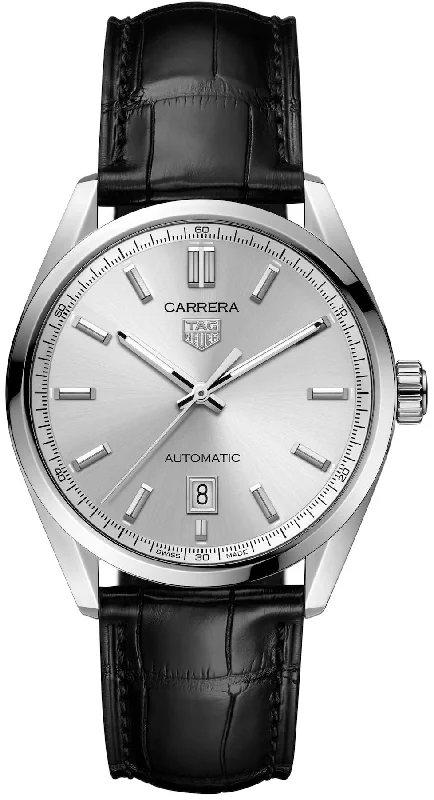 men's mechanical watches with alarm display -TAG Heuer Carrera Calibre 5 Automatic