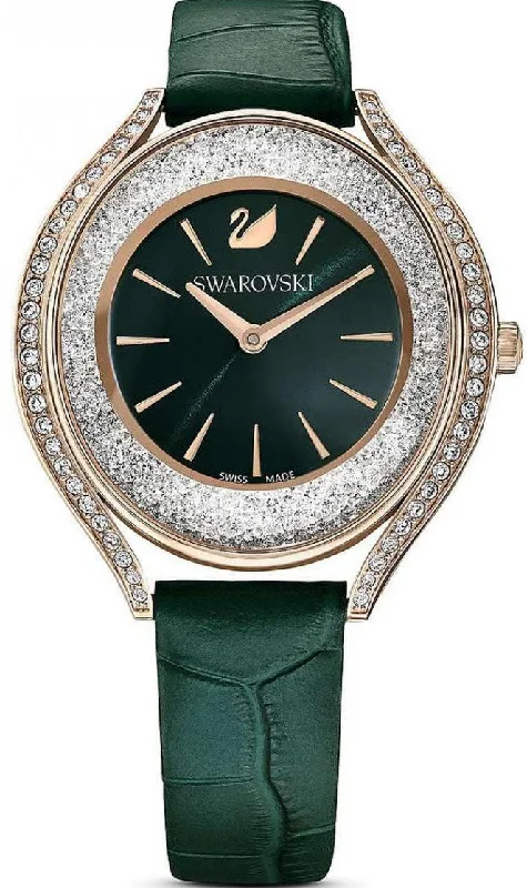 women's mechanical watches with leap year design -Swarovski Crystalline Aura