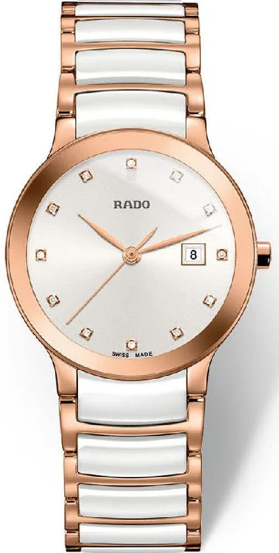 Rado women's watches with signature wave-link bracelet-​Rado Watch Centrix Sm