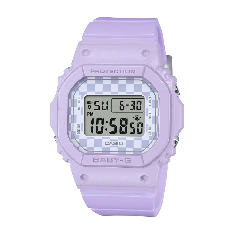 women's Casio domed design watches -CASIO BABY-G BGD-565GS-6DR STANDARD DIGITAL PURPLE WATCH women's Casio domed design watches -CASIO BABY-G BGD-565GS-6DR STANDARD DIGITAL PURPLE WATCH
