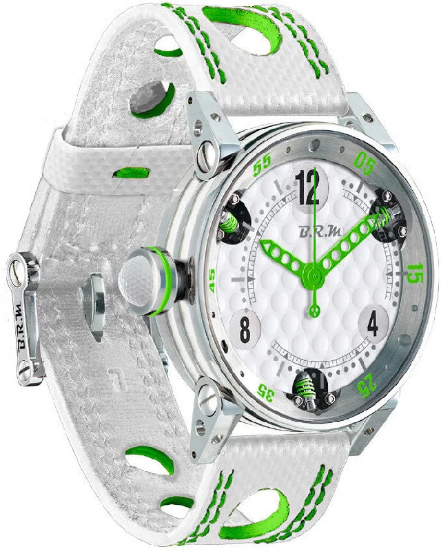 women's mechanical watches with stopwatch design -B.R.M. Golf Master Ladies Green Hands