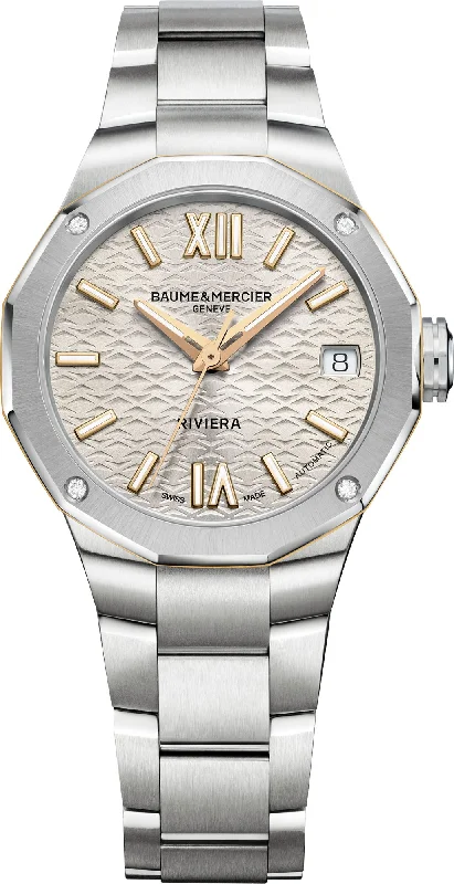women's mechanical watches with metal style straps -Baume et Mercier Riviera Ladies