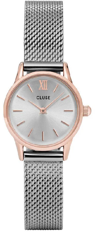 women's mechanical watches with stainless steel straps -Cluse Watch La Vedette Ladies