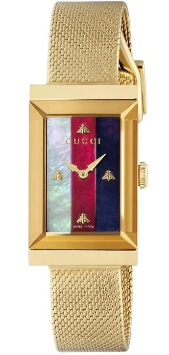 women's mechanical watches with magnetic-resistant design -Gucci G-Frame Ladies