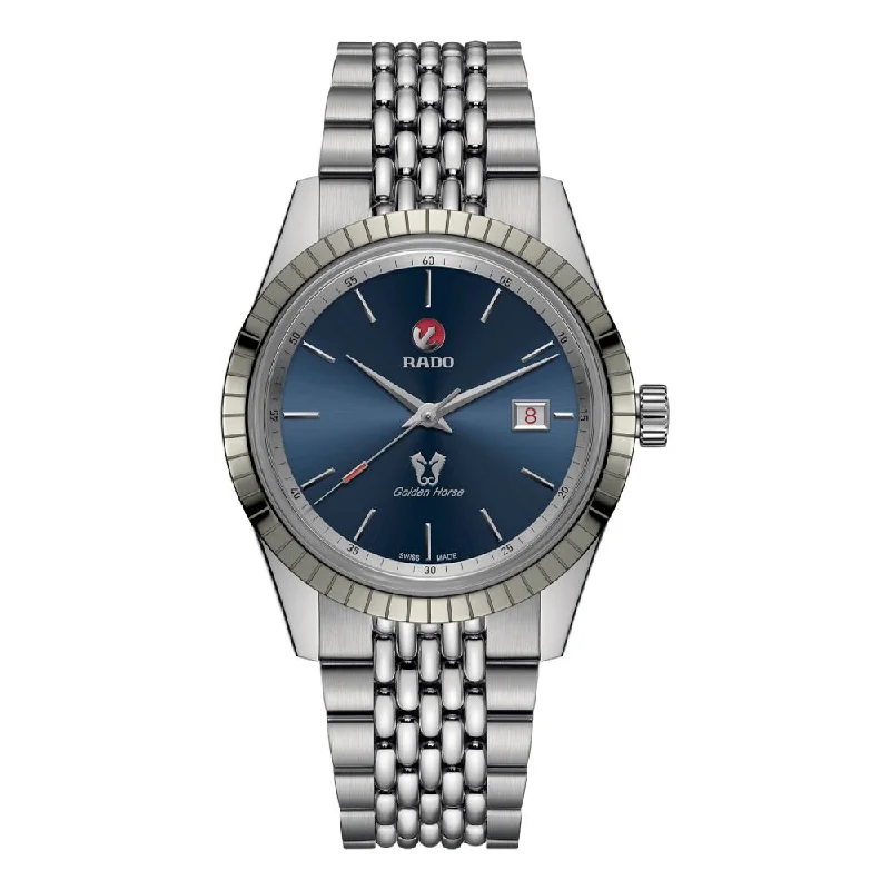 men's chronograph watches with quick-release straps -HyperChrome Classic Automatic Blue Dial