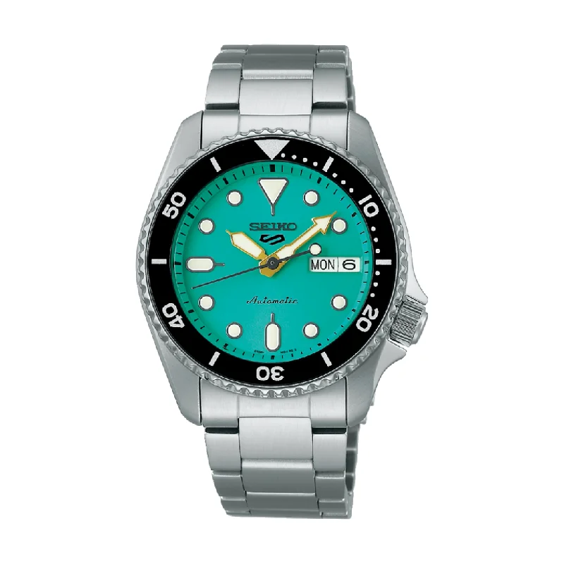 men's Seiko solar powered watches -SEIKO 5 SPORTS SRPK33K1 SKX MIDI TEAL MEN WATCH
