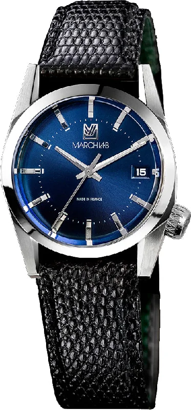 women's mechanical watches with leather straps -March LA.B AM69 Ocean Quartz