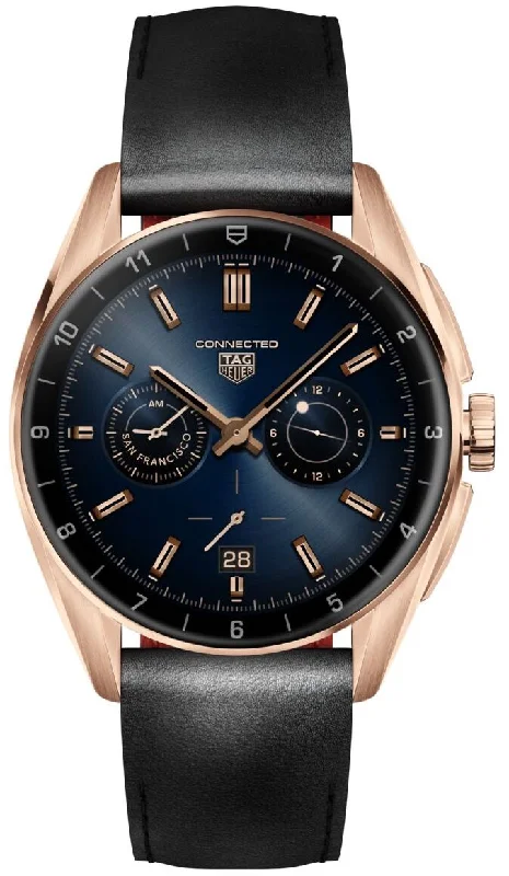 Mens Smart Watches Touch Screen-TAG Heuer Connected Calibre E4 42mm Golden Bright Edition D
