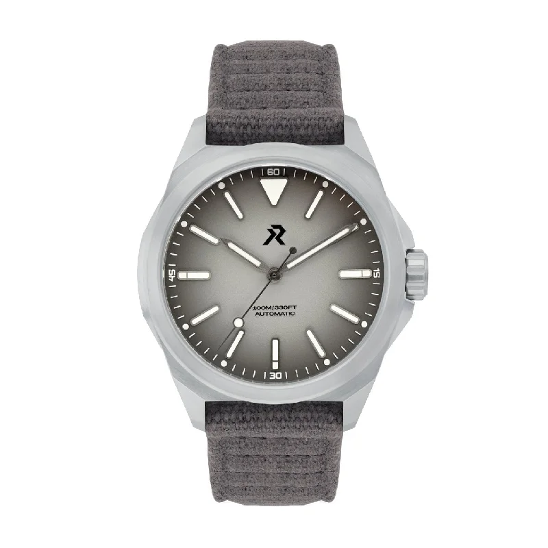 men's field watches for kayaking -RZE Resolute Automatic Arctic Grey