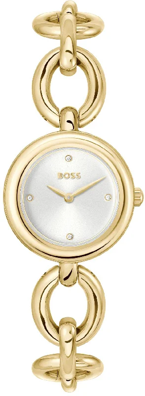 women's mechanical watches with curved design -Boss Live