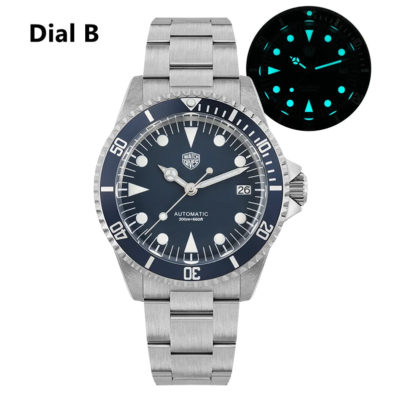 men's dive watches for men over 40 -★Spring Sale★Watchdives WD79090 NH35 Vintage Sub Watch