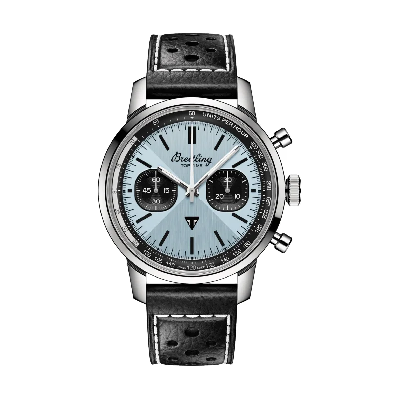 Swiss-made dresswatches-Top Time B01 Triumph Stainless Steel - Ice Blue