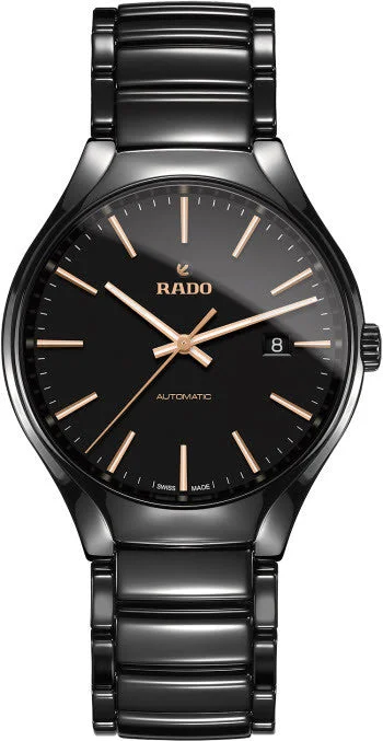 men's mechanical watches with magnetic-resistant design -Rado True D
