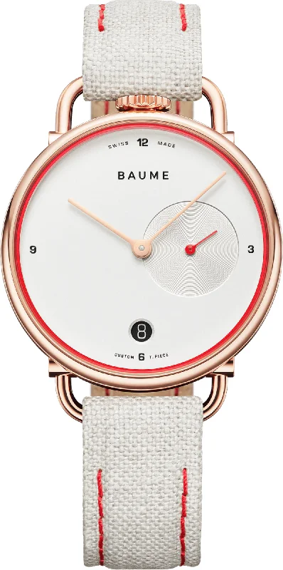 women's mechanical watches with logo engraving display function -Baume Quartz D