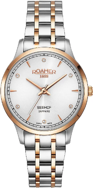 women's mechanical watches with backlight display function -Roamer Watch Seehof Ladies women's mechanical watches with backlight display function -Roamer Watch Seehof Ladies