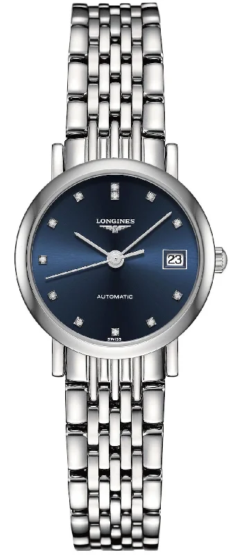 women's Longines with GMT function -Longines Elegant Collection Ladies