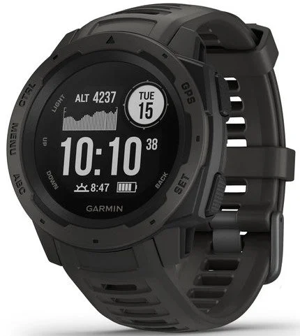 Smart Watches for Mens ECG Monitoring-Garmin Watch Instinct Graphite D