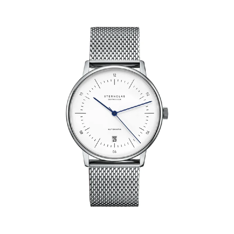 men's GMT watches with Japanese SuperLuminova style design -Naos Automatik White Dial Bracelet men's GMT watches with Japanese SuperLuminova style design -Naos Automatik White Dial Bracelet
