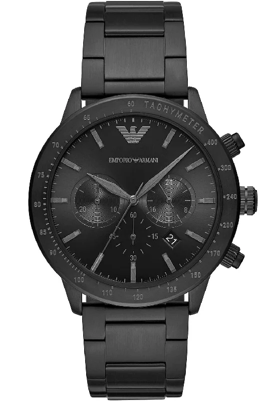 men's mechanical watches with vibration alert design -Emporio Armani Mario Mens