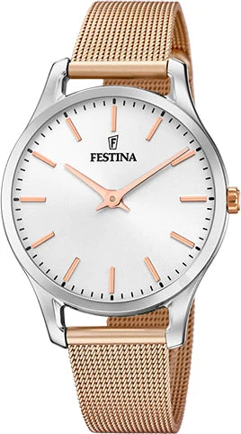 women's mechanical watches for beginners -Festina Watch Two Hands Ladies