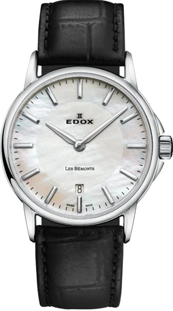 women's mechanical watches with LED light display function -Edox Watch Les Bemonts
