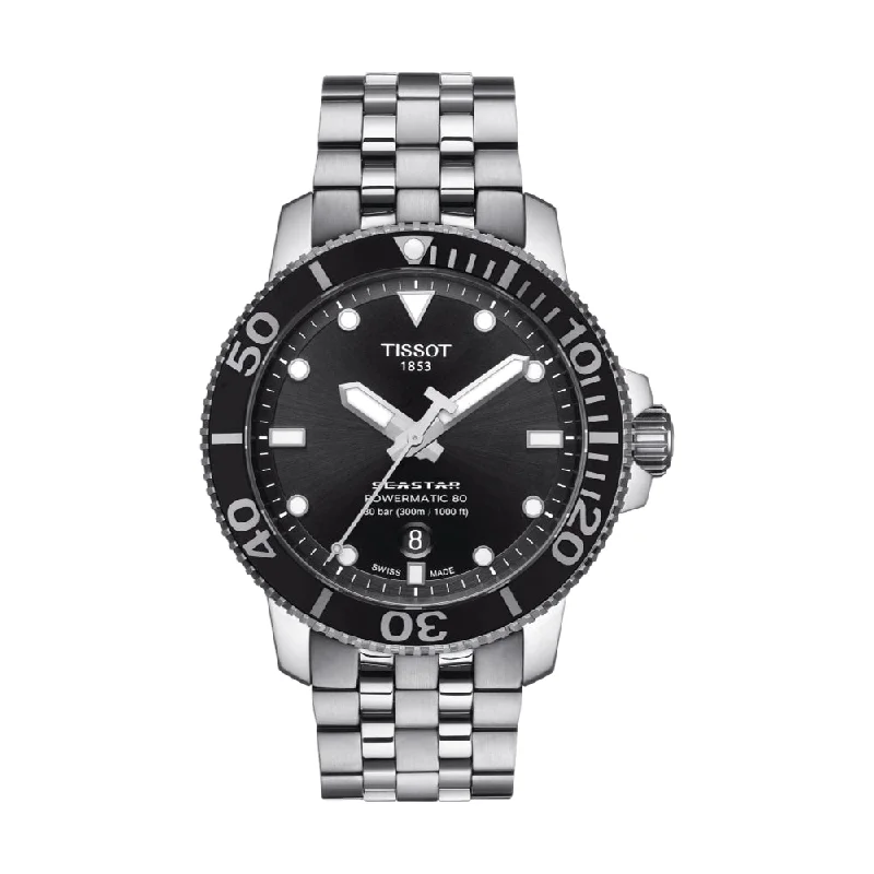 men's dive watches for formal events -Seastar 1000 Powermatic 80 Black Dial