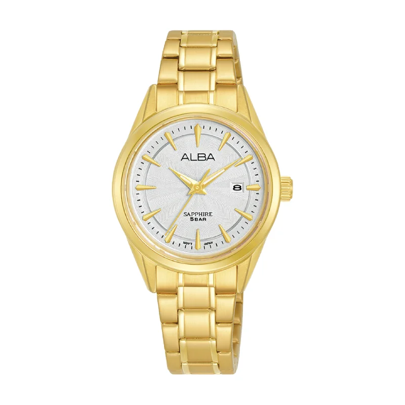 women's mechanical watches for casual outings -ALBA PRESTIGE AH7CH8X  QUARTZ 3 HANDS DATE WOMEN WATCH