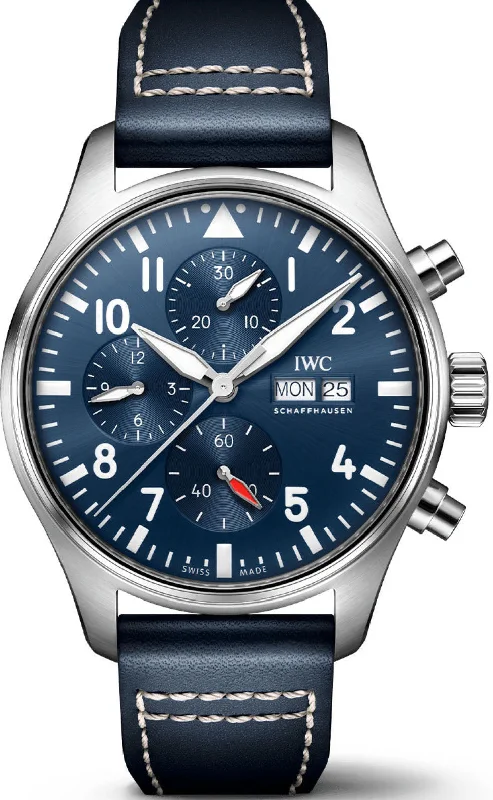 men's chronograph watches with ergonomic style design -IWC Pilots Chronograph