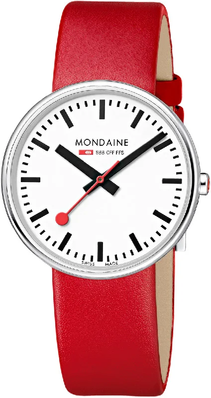 Buy Women Mondaine watches with leather strap -Mondaine Watch Mini Giant BackLight D