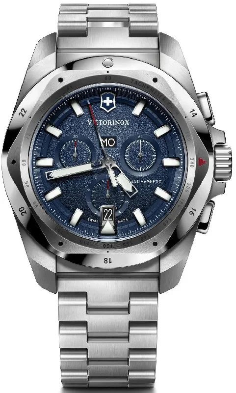 men's mechanical watches with concave design -Victorinox I.N.O.X. Chrono Bracelet
