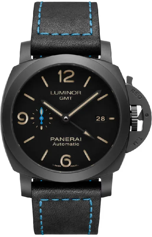 men's mechanical watches with manual display function -Panerai Luminor GMT