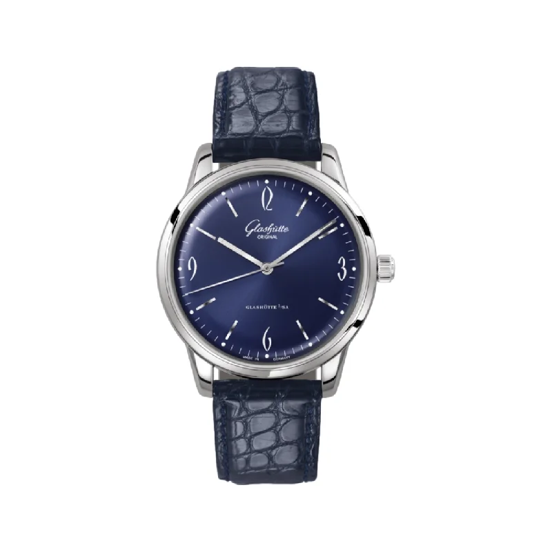 men's dive watches with magnifying style -Sixties Galvanized Blue 39mm - Stainless Steel on Strap men's dive watches with magnifying style -Sixties Galvanized Blue 39mm - Stainless Steel on Strap
