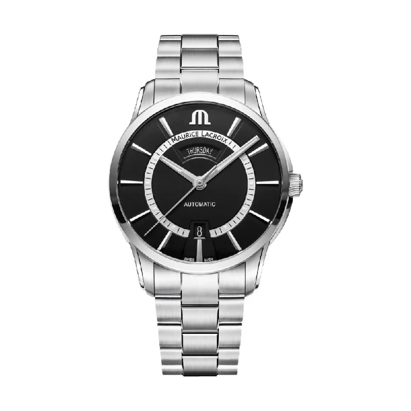 mother-of-pearl dials-Pontos Day Date 40.5 mm - Black