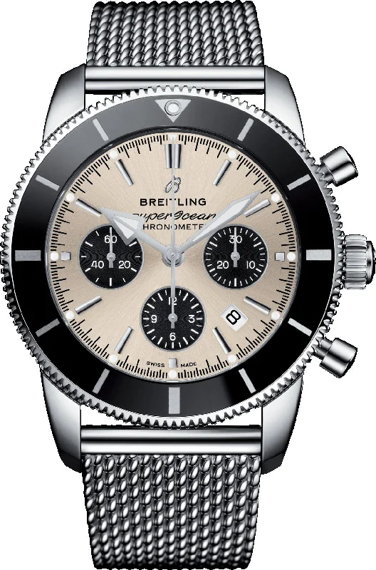 men's chronograph watches for professionals -Breitling Superocean Heritage II B01 Chronograph 44 D