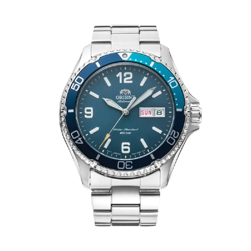 men's pilot watches with mechanical design -Mako V3 41mm - Blue on Bracelet