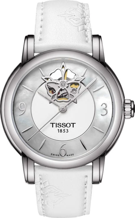 women's Tissot with quick-release straps -Tissot Watch T-Classic Powermatic 80 Heart Flower Ladies