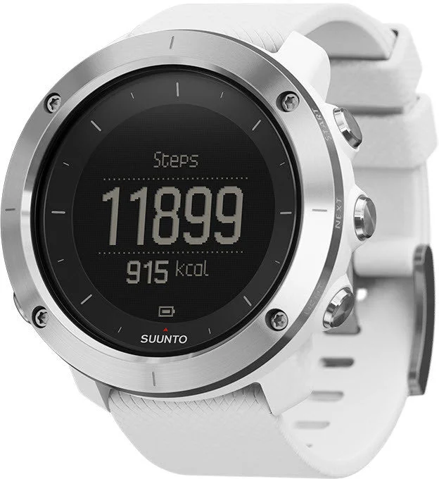 Smart Watches for Mens Alarm Clock-Suunto Watch Traverse White GPS