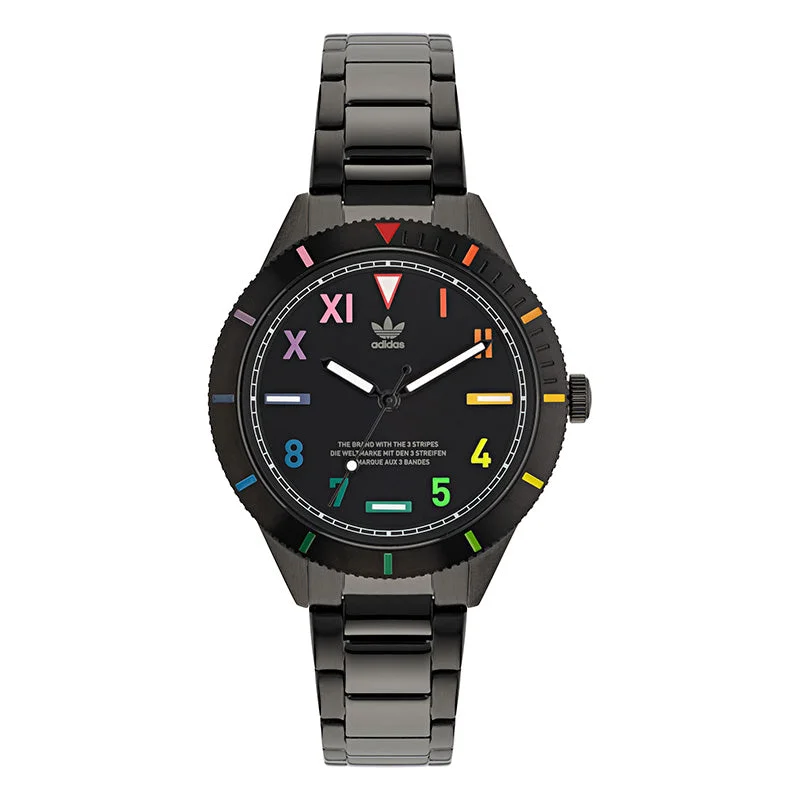 Unisex Business Meeting Style Watches-Adidas Originals Edition Three Unisex Black Watch AOFH22055 Unisex Business Meeting Style Watches-Adidas Originals Edition Three Unisex Black Watch AOFH22055